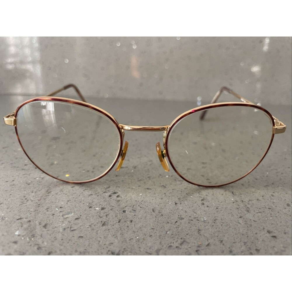 Lens Crafters Easy Spirit 2002 Demi Amber 50-20-140 Italy Eyeglasses FRAMES ONLY